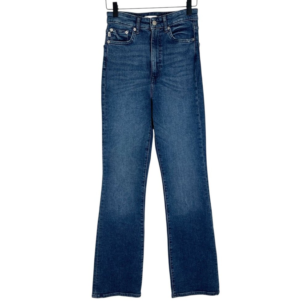 Lovers and Friends Greyson High Rise Slim Boot Cut Jeans in Fleetwood Size 25